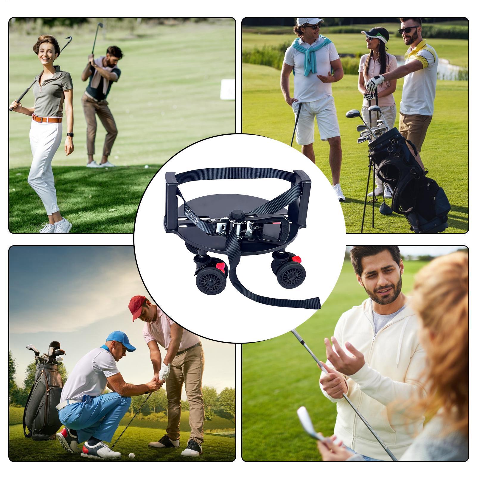 Golf Equipment Holder - Golf Bag Wheel Base Portable Holder
