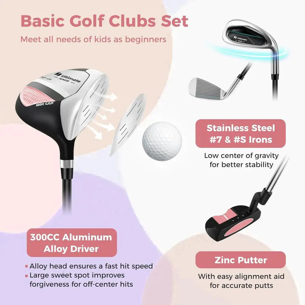 Youth Golf Club Set with Stand - Golf Equipment Kids recension och pris