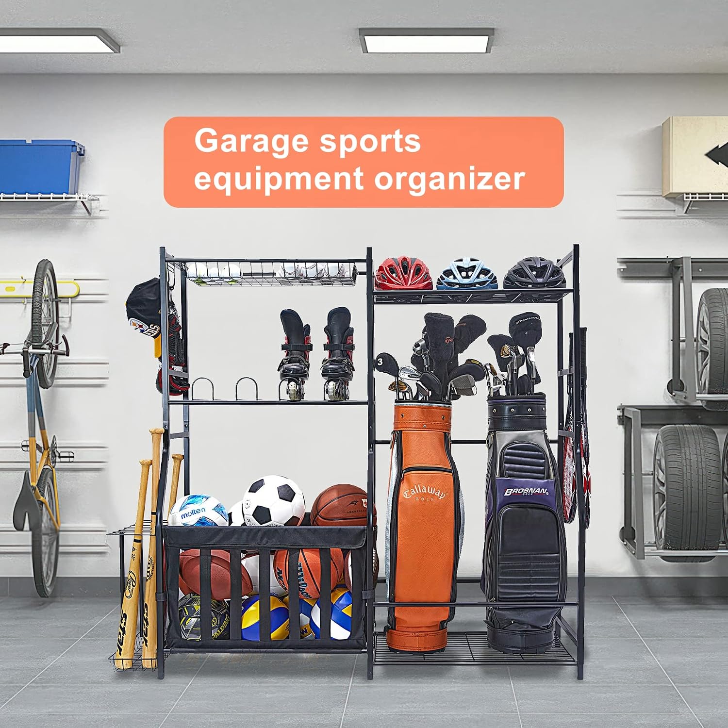 Garage Sports Equipment Storag - Golf Equipment Garage Storage recension och pris