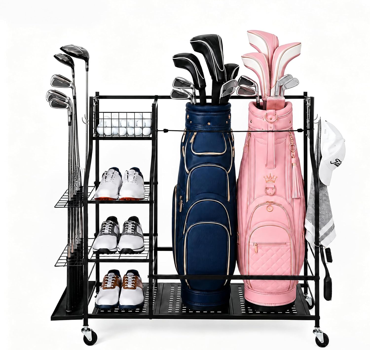 Heavy Duty Golf Bag Storage Ra - Golf Equipment Garage Storage recension och pris