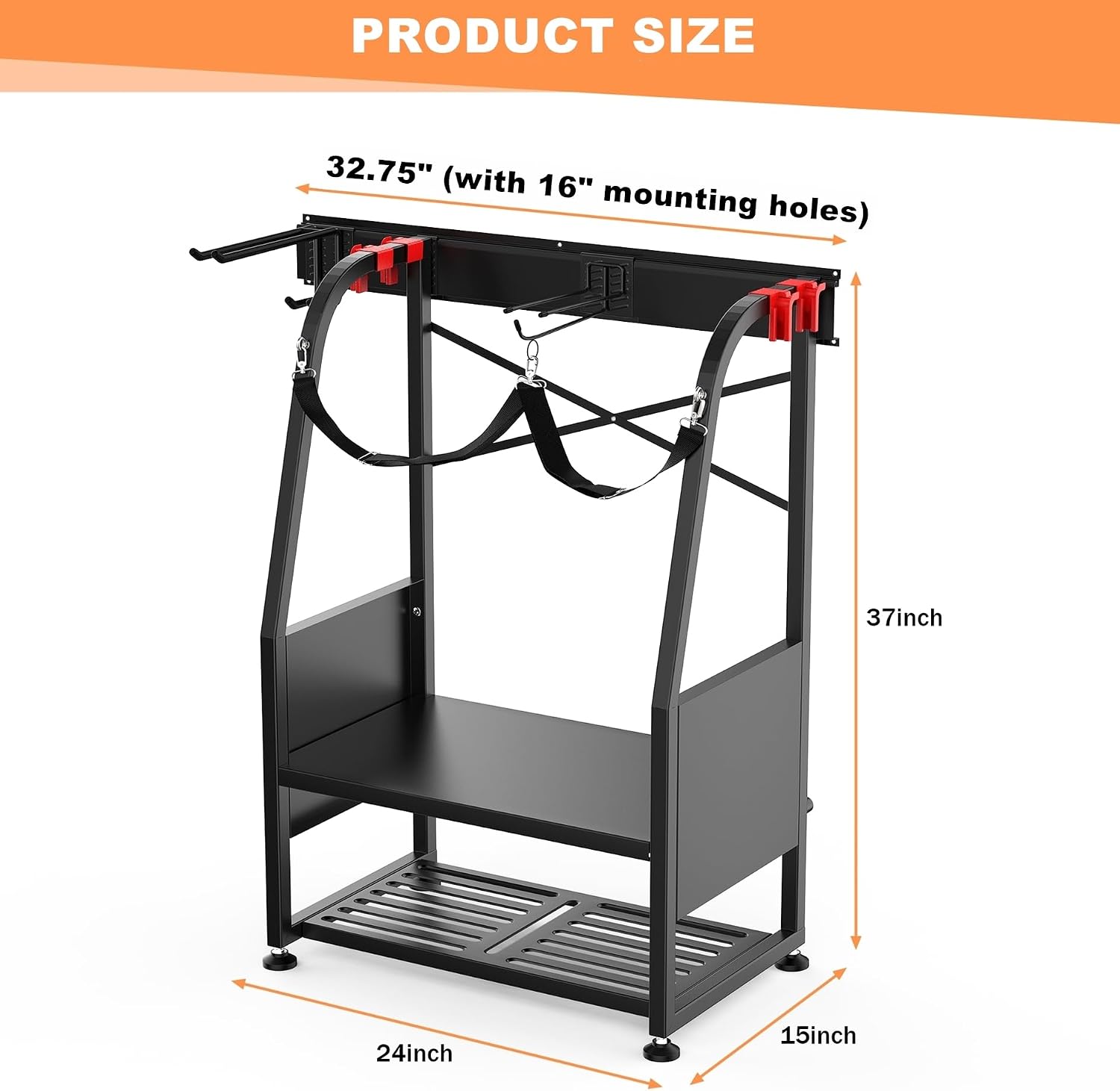 Wall Mounted Golf Bag Organize - Golf Equipment Garage Storage recension och pris