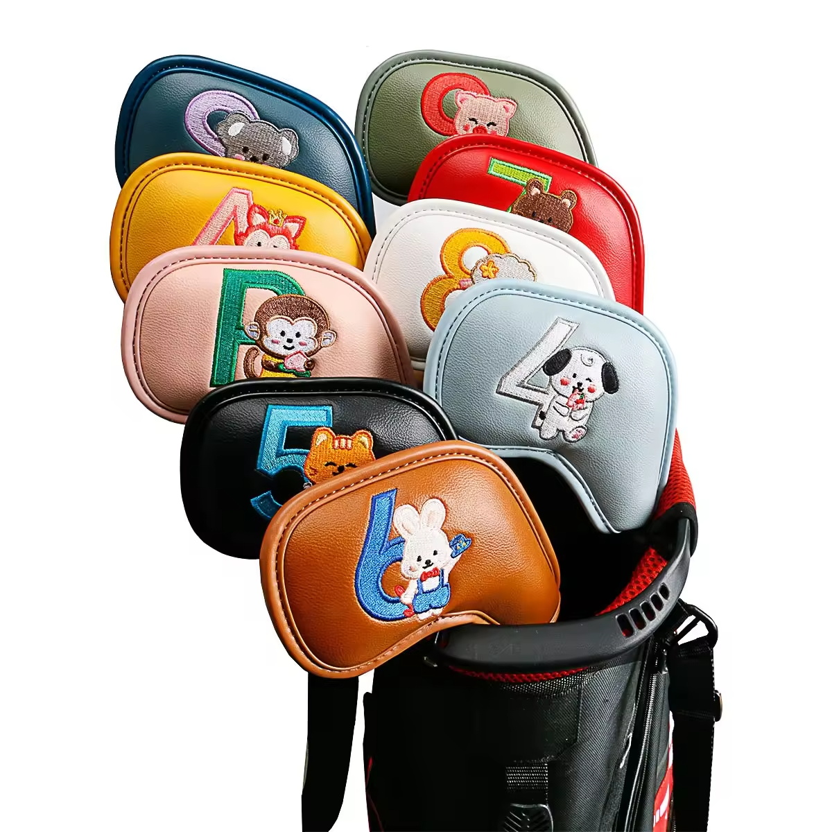 9Pcs Cute Cartoon Animal Golf  - Golf Equipment Nearby recension och pris