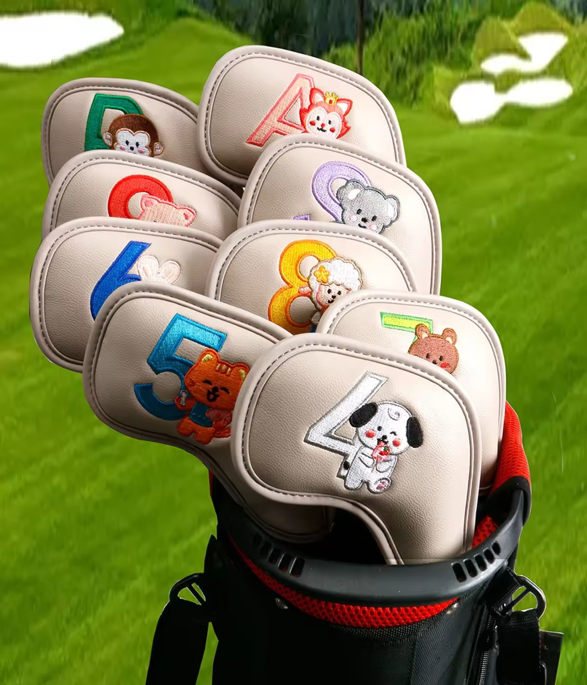 9Pcs Cute Cartoon Animal Golf  - Golf Equipment Nearby recension och pris