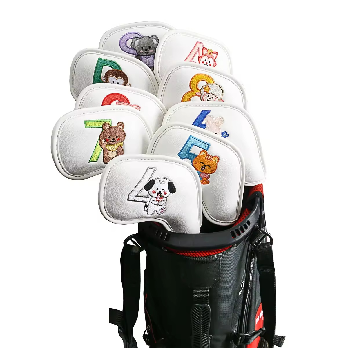 9Pcs Cute Cartoon Animal Golf  - Golf Equipment Nearby recension och pris