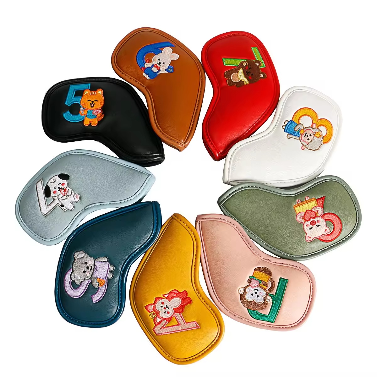 9Pcs Cute Cartoon Animal Golf  - Golf Equipment Nearby recension och pris